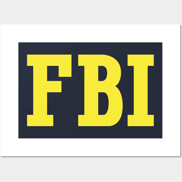 FBI Logo (front and back) Wall Art by GraphicGibbon